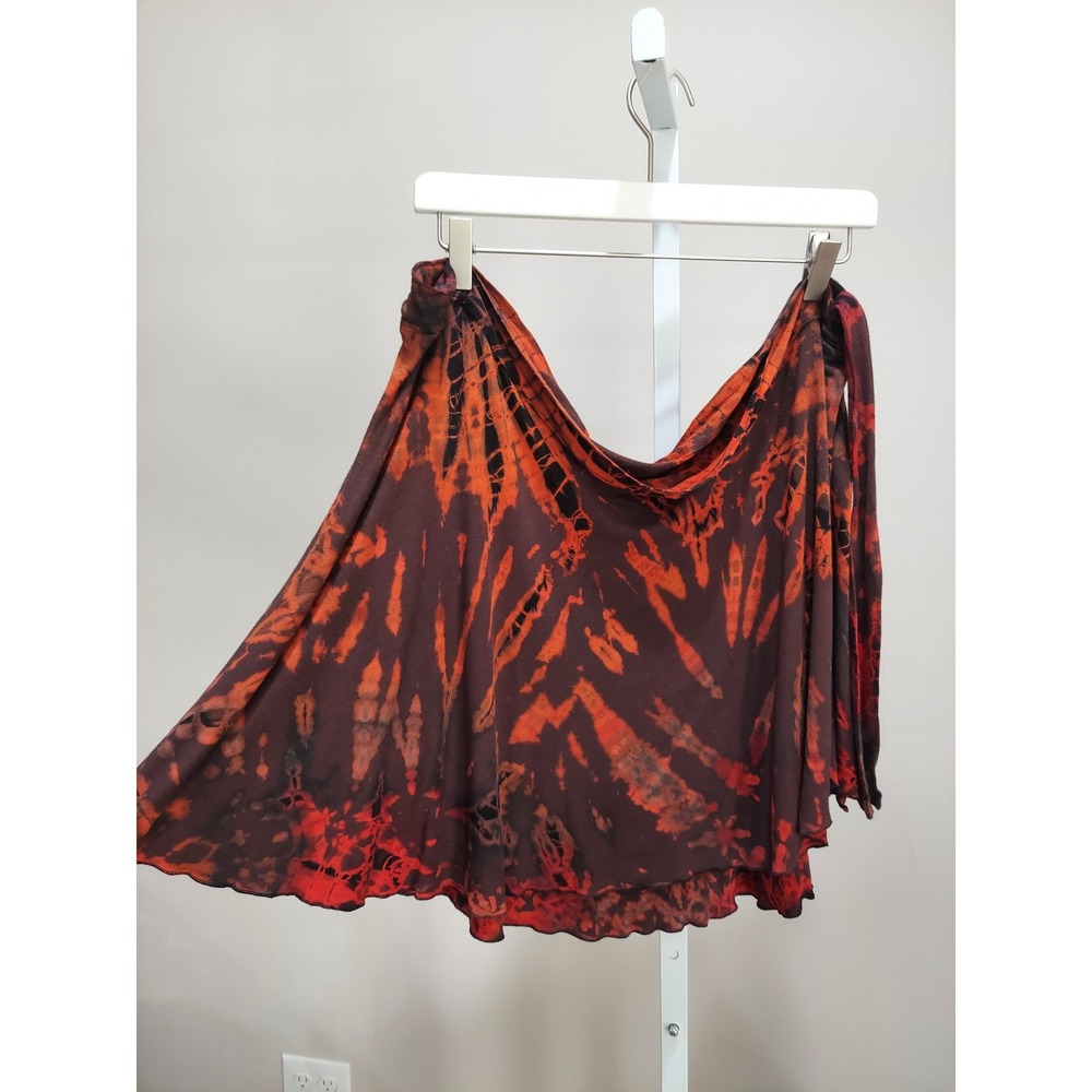 Culture Shop Tie Dye Wrap Skirt Lettuce Hem Boho Fairy Grunge Festival Indie